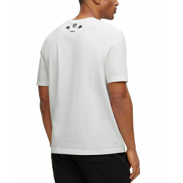 楽天astyヒューゴボス メンズ Tシャツ トップス by Hugo Boss x NFL Men's T-shirt Collection New York Giants - White