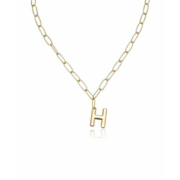 GeBJ fB[X lbNXE`[J[Ey_ggbv ANZT[ Paperclip Chain Initial Necklace Gold-H