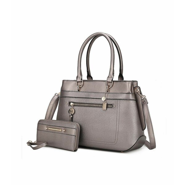 楽天astyMKFコレクション レディース 財布 アクセサリー Gardenia Women's Tote Bag with Wallet by Mia K Pewter