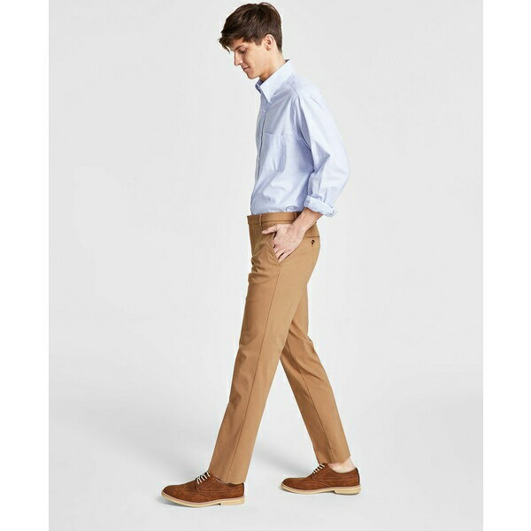 トミー ヒルフィガー メンズ カジュアルパンツ ボトムス Men's Modern-Fit TH Flex Stretch Solid Performance Pants Light Camel