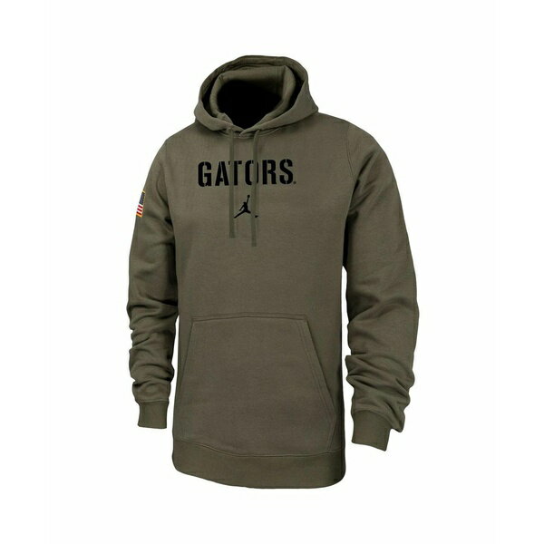 硼 ǥ ѡåȥ  Men's Brand Olive Florida Gators Military-Inspired Pack Club Fleece Pullover Hoodie Olive