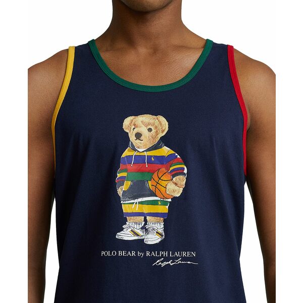 ラルフローレン メンズ Tシャツ トップス Men's Polo Bear Jersey Tank Top Cruise Navy Active Bear