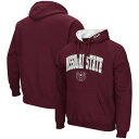 コロシアム メンズ パーカー・スウェットシャツ アウター Missouri State University Bears Colosseum Arch and Logo Pullover Hoodie Maroon