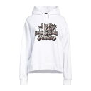 【送料無料】 ディースクエアード レディース パーカー・スウェットシャツ アウター Sweatshirts White