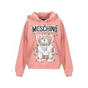 【送料無料】 モスキーノ レディース パーカー・スウェットシャツ アウター Sweatshirts Pink