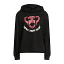 【送料無料】 モスキーノ レディース パーカー・スウェットシャツ アウター Sweatshirts Black