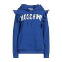 【送料無料】 モスキーノ レディース パーカー・スウェットシャツ アウター Sweatshirts Blue