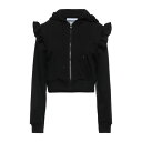 【送料無料】 モスキーノ レディース パーカー・スウェットシャツ アウター Sweatshirts Black