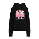 【送料無料】 ディースクエアード レディース パーカー・スウェットシャツ アウター Sweatshirts Black