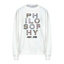 【送料無料】 フィロソフィーデロレンゾセラフィーニ レディース パーカー・スウェットシャツ アウター Sweatshirts White