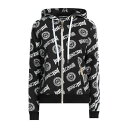 【送料無料】 ロベルトカヴァリ レディース パーカー・スウェットシャツ アウター Sweatshirts Black