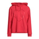 【送料無料】 モスキーノ レディース パーカー・スウェットシャツ アウター Sweatshirts Red