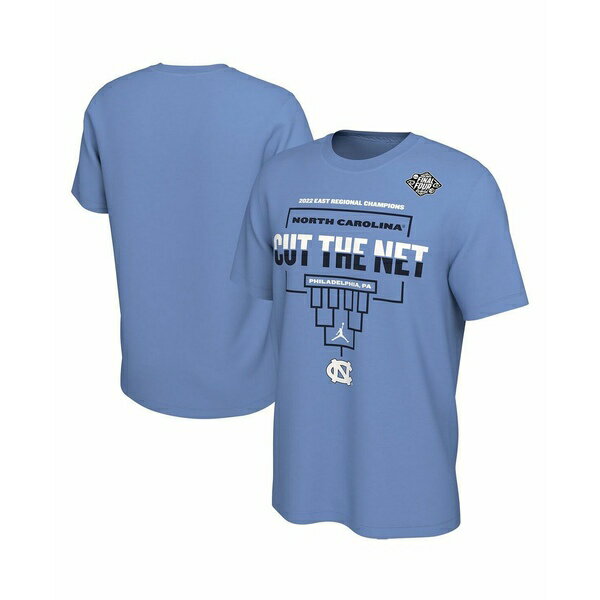 W[_ fB[X TVc gbvX Men's Carolina Blue North Carolina Tar Heels 2022 NCAA Men's Basketball Tournament March Madness Final Four Regional Champions Locker Room T-shirt Carolina Blue