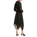 マイケルコース レディース ワンピース トップス Women 039 s Handkerchief Hem Midi Shirtdress Black