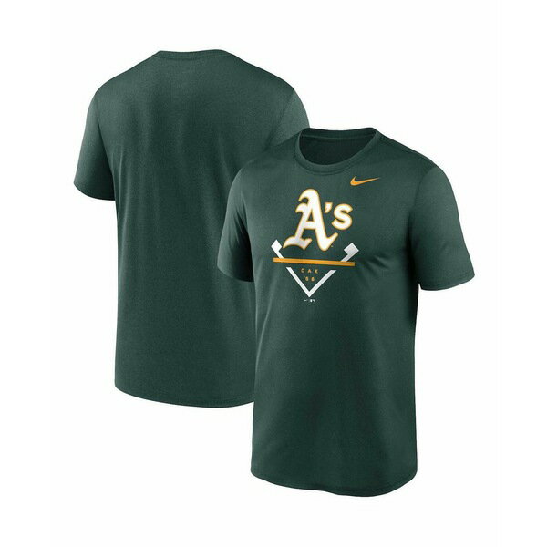 ナイキ レディース Tシャツ トップス Men's Green Oakland Athletics Big and Tall Icon Legend Performance T-shirt Green