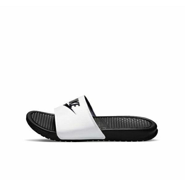 ナイキ メンズ サンダル シューズ Nike Benassi JDI sliders in white/black Black