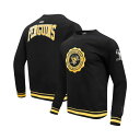 プロスタンダード メンズ パーカー・スウェットシャツ アウター Men's Black Pittsburgh Penguins Crest Emblem Pullover Sweatshirt Black(4)