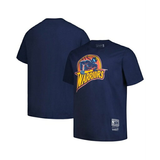 ミッチェル&ネス メンズ シャツ トップス Mitchell Ness Men's Navy Golden State Warriors Big Tall Hardwood Classics Vintage-like Logo T-Shirt Navy ミッチェル&ネス メンズ シャツ トップス Mitchell Ness Men's Navy Golden State Warriors Big Tall Hardwood Classics Vintage-like Logo T-Shirt Navy