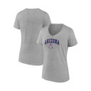 ファナティクス レディース Tシャツ トップス Women's Heather Gray Arizona Wildcats Evergreen Campus V...