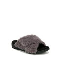 バイオニック レディース サンダル シューズ Womens Relax II Open Toe Slippers Charcoal grey fabric