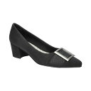 イージーストリート レディース パンプス シューズ Women's Cider Block Heel Pumps Black Matte(4)