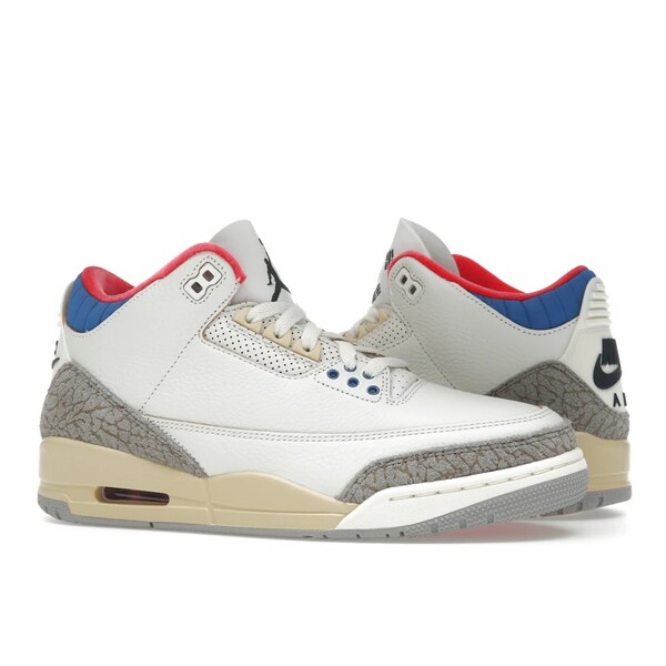 Jordan ジョーダン メンズ スニーカー 【Jordan 3 Retro Seoul 2.0】 サイズ US_12(30.0cm) White/Black/Sport Royal/Challenge Red/Pale Vanilla/College Grey