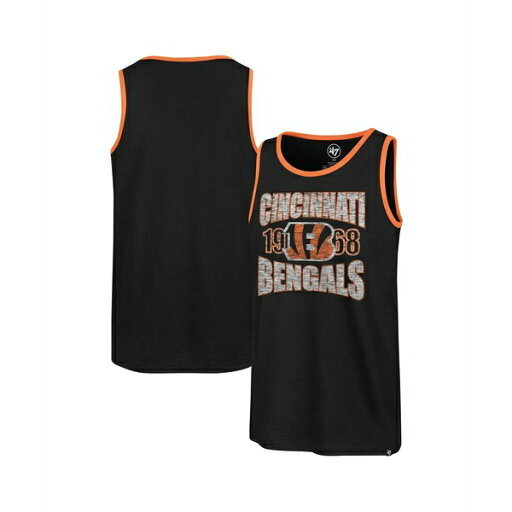 47ブランド メンズ シャツ トップス Men's Black Cincinnati Bengals Upload Franklin Tank Top Black 47ブランド メンズ シャツ トップス Men's Black Cincinnati Bengals Upload Franklin Tank Top Black