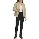 コールハーン レディース ジャケット&ブルゾン アウター Women's Collarless Leather Jacket Cream(4)