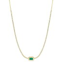 エフィー コレクション レディース ネックレス・チョーカー・ペンダントトップ アクセサリー EFFY Emerald (1/2 ct. t.w.) & Diam...