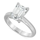 バッジェリーミシュカ レディース リング アクセサリー Certified Lab Grown Diamond Emerald-Cut Solitaire En...
