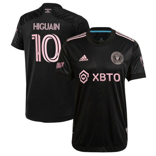 アディダス メンズ ユニフォーム トップス Gonzalo Higuain Inter Miami CF adidas 2021 La Palma Authentic Player Jersey Black