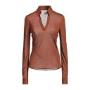 【送料無料】 キャリバン レディース ポロシャツ トップス Polo shirts Brown
