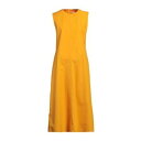 【送料無料】 ジル・サンダー レディース ワンピース トップス Midi dresses Orange