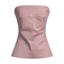 【送料無料】 リックオウエンス レディース Tシャツ トップス Tops Pink