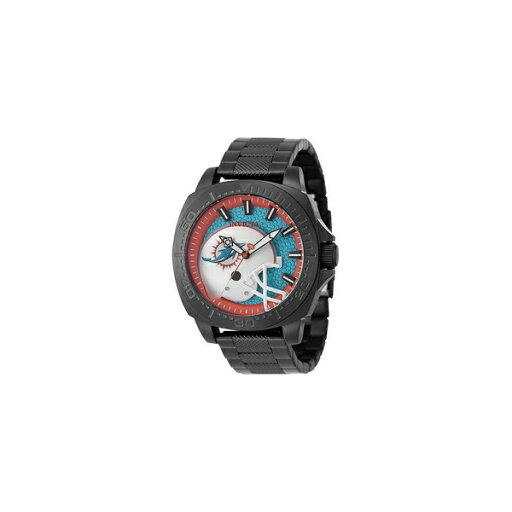 インビクタ メンズ 腕時計 アクセサリー Men's 47871 NFL Miami Dolphins Quartz 3 Hand Light Blue, Orange Dial Watch Silver インビクタ メンズ 腕時計 アクセサリー Men's 47871 NFL Miami Dolphins Quartz 3 Hand Light Blue, Orange Dial Watch Silver