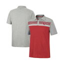 コロシアム メンズ シャツ トップス Men's Crimson, Heathered Gray Oklahoma Sooners Caddie Polo Shirt Crimson, Heathered Gray(4)