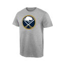 ファナティクス メンズ シャツ トップス Men's Ash Buffalo Sabres Team Primary Logo T-shirt Ash(4)