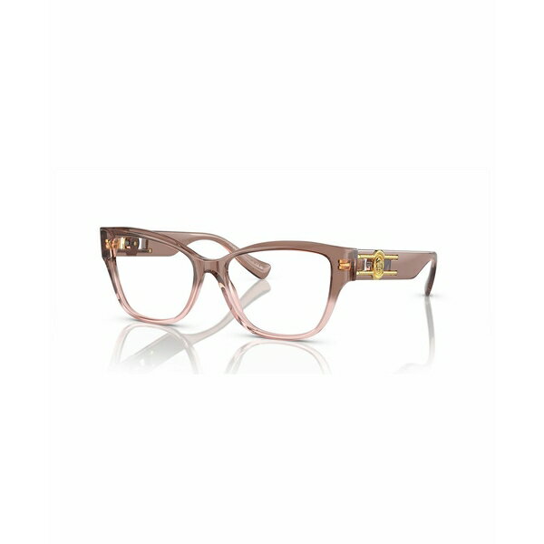 ヴェルサーチ レディース サングラス&アイウェア アクセサリー Women's Eyeglasses, VE3347 Pink Transparent
