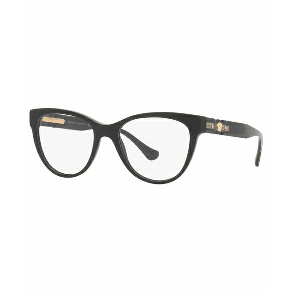 ヴェルサーチ レディース サングラス&アイウェア アクセサリー VE3304 Women's Rectangle Eyeglasses Black