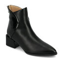 ジャーニーコレクション レディース ブーツ シューズ Women's Consuello Two Tone Pointed Toe Block Heel Boo...