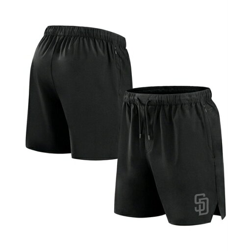 ファナティクス メンズ カジュアルパンツ ボトムス Men's Black San Diego Padres Front Office Woven Shorts Black ファナティクス メンズ カジュアルパンツ ボトムス Men's Black San Diego Padres Front Office Woven Shorts Black
