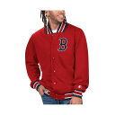 スターター メンズ ジャケット&ブルゾン アウター Men's Red Boston Red Sox Secret Weapon Satin Full-Snap Jacket Red