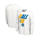 ジョーダン メンズ シャツ トップス Men's White UCLA Bruins Ball In Bench Long Sleeve T-shirt White(4)