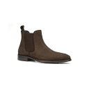 アンソニー ヴィア メンズ ブーツ シューズ Men's Thomas Leather Pull Up Chelsea Boots Chocolate Brow...