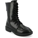 ジャーニーコレクション レディース ブーツ シューズ Women's Nikks Lace Up Combat Boots Black