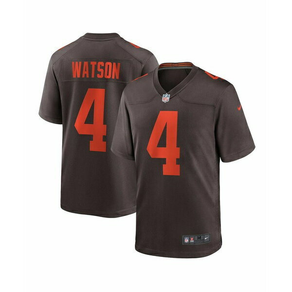 楽天astyナイキ メンズ シャツ トップス Men's Deshaun Watson Cleveland s Alternate Game Jersey Brown
