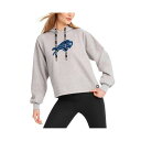 ダナ キャラン ニューヨーク レディース パーカー・スウェットシャツ アウター Women's Heather Gray Buffalo Bills Debbie Dolman Raglan Pullover Hoodie Heather Gray|詳細画像
