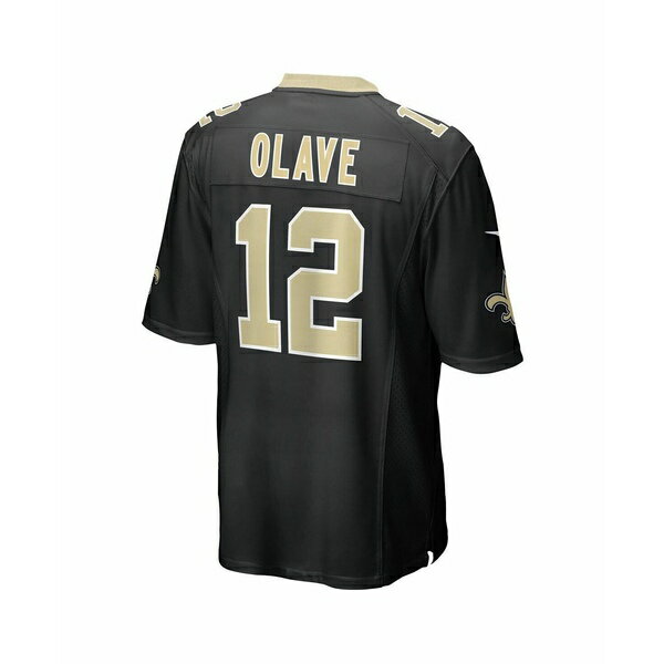ナイキ メンズ シャツ トップス Men's Chris Olave Black New Orleans Saints 2022 NFL Draft First Round Pick Game Jersey Black