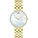 モバド モバド レディース 腕時計 アクセサリー Women's Museum Classic Swiss Quartz Yellow Physical Vapour Deposition (PVD) Watch 30mm Gold-Tone