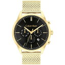 JoNC Y rv ANZT[ Men's Multi-Function Gold-Tone Stainless Steel Mesh Bracelet Watch 44mm Gold